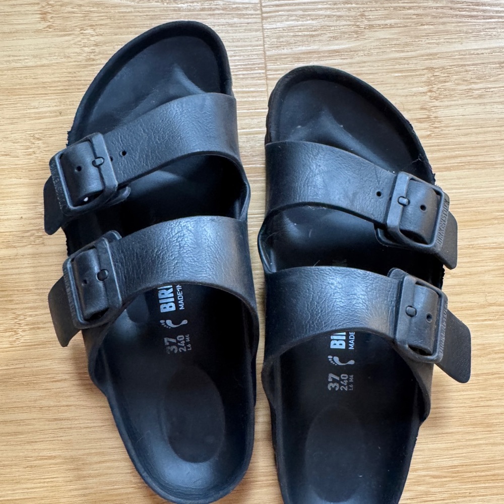 Black Birkenstock Eva Arizona Sandals
